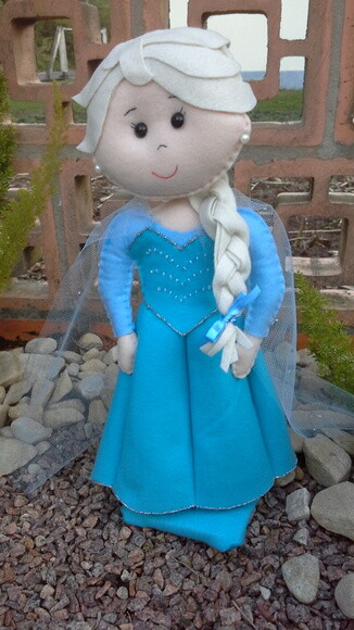 Princesa Elsa de Frozen em Feltro