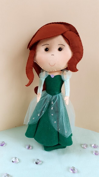 Princesa Ariel em Feltro
