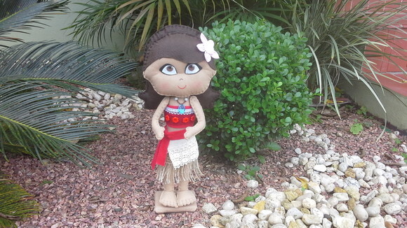 Princesa Moana em Feltro