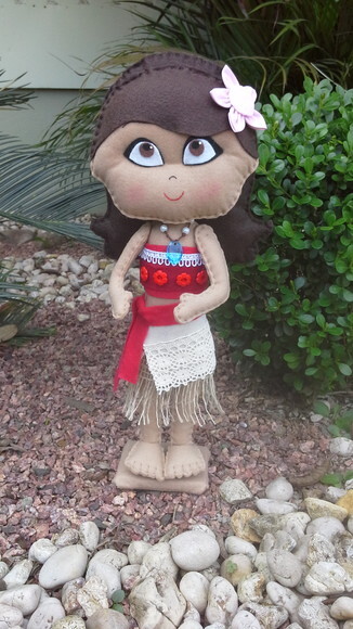 Princesa Moana em Feltro