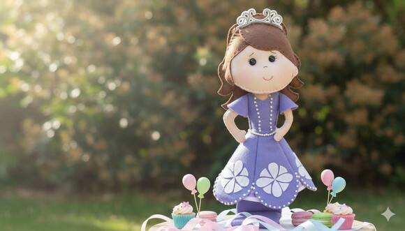 Princesa Sofia em Feltro