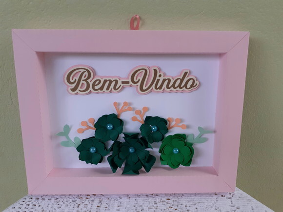 Quadrinho de Papel Bem-vindo Suculentas