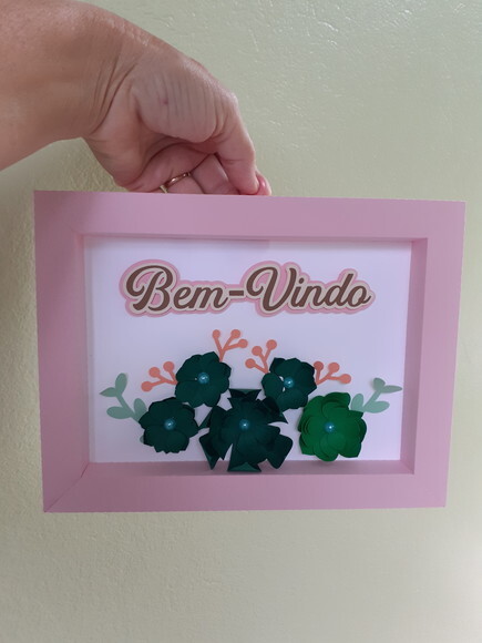 Quadrinho de Papel Bem-vindo Suculentas