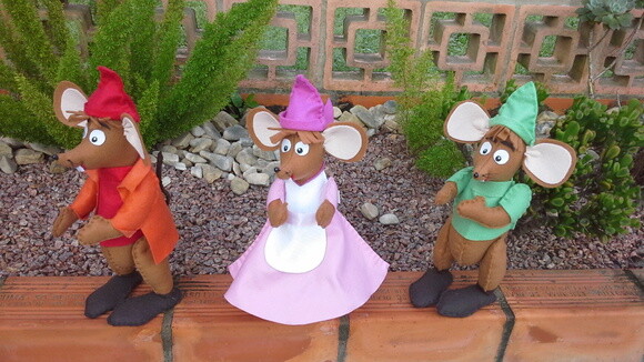 Ratinhos da Cinderela em Feltro