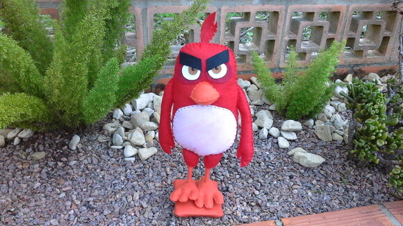 Red de Angry Birds em feltro