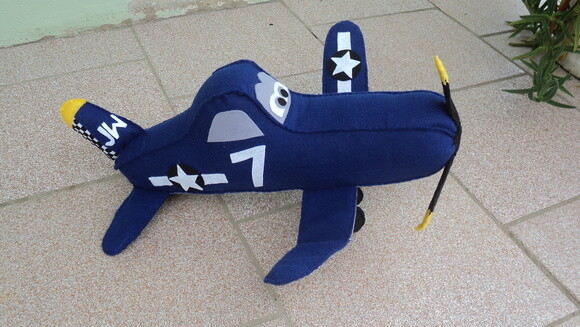 Skipper Aviões em Feltro