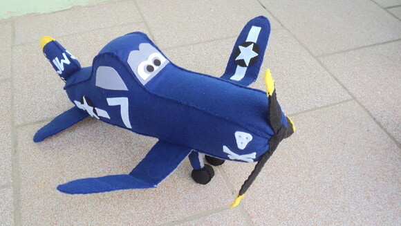Skipper Aviões em Feltro