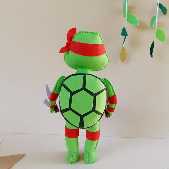 Tartaruga Ninja Rafael em Feltro