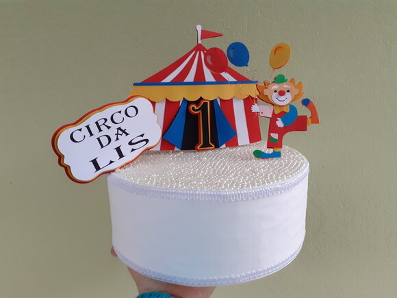 Topper Circo em Camadas