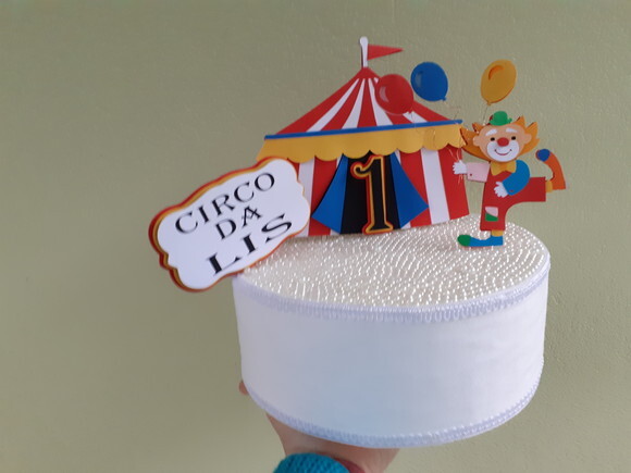 Topper Circo em Camadas