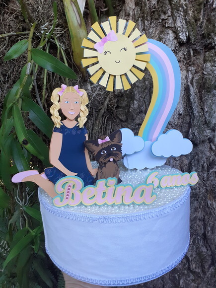 Topper e Quadrinho Personalizado com Pet
