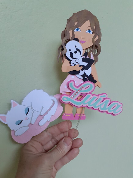 Topper e Quadrinho Personalizado Frete Grátis