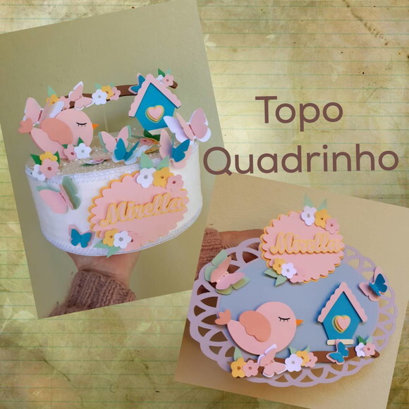 Topper E Quadrinho Personalizado Frete Grátis
