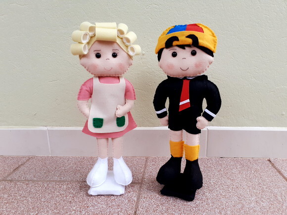Turma do Chaves em Feltro 05 Peças