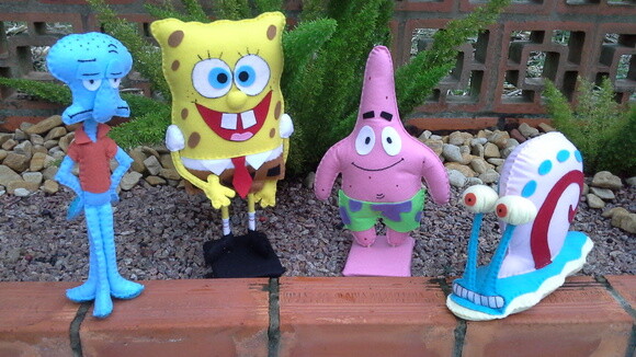 Turma do Bob Esponja em Feltro