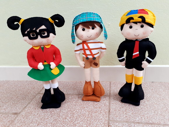 Turma do Chaves em Feltro 05 Peças