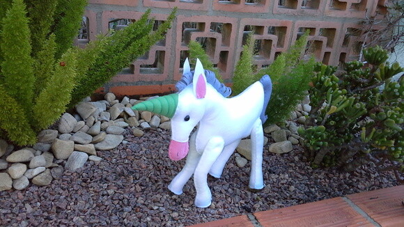 Unicórnio em feltro