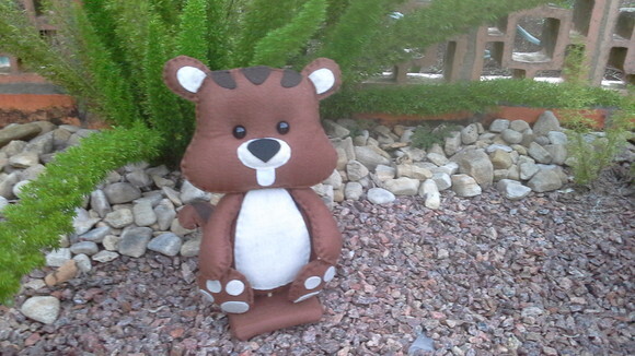 Urso Bichos do Bosque em Feltro