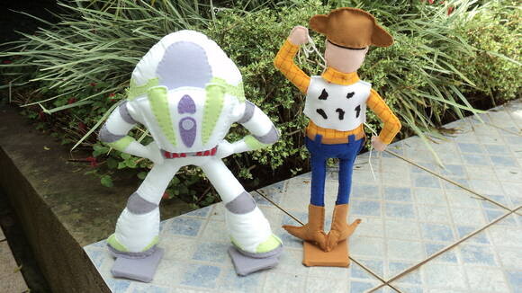 Woody e Buzz em Feltro