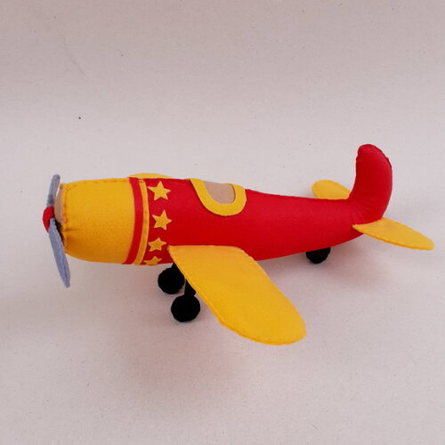 Avião do Mundo Bita em feltro