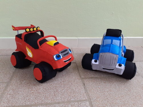 Blaze e Esmagador em Feltro