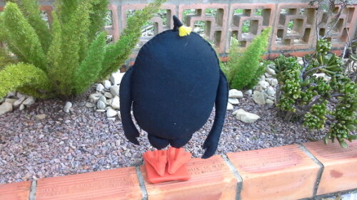 Bomb de Angry Birds em feltro