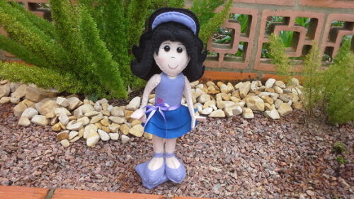 Boneca Emma de Lego Friends de Feltro