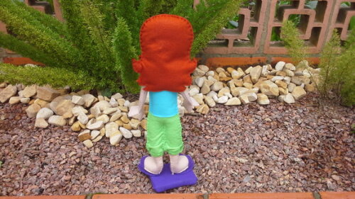 Boneca Mia de Lego Friends de Feltro