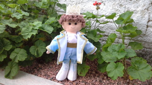 Boneco Príncipe de pano