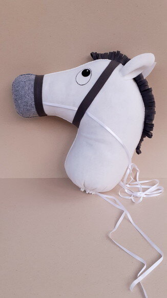 Cabeça de Cavalo de Pau de Feltro 40 cm