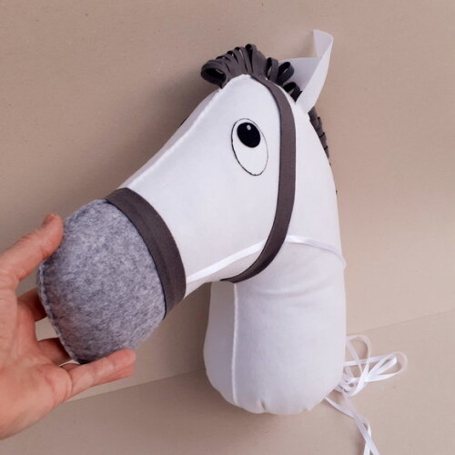 Cabeça de Cavalo de Pau de Feltro 40 cm