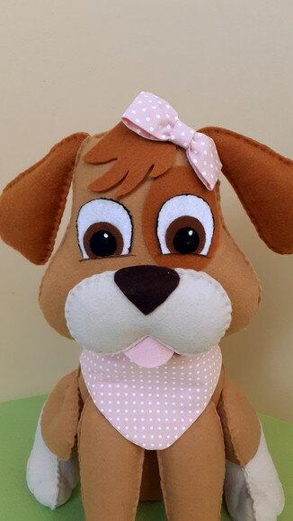 Cachorrinha Mel em Feltro