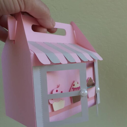 Caixa maleta Vitrine Confeitaria
