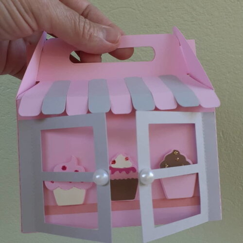 Caixa maleta Vitrine Confeitaria