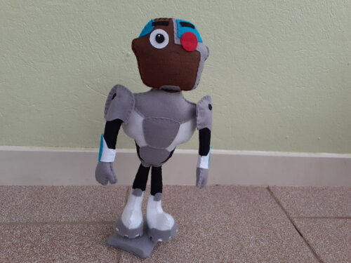 Cyborg de Jovens Titãs em Feltro