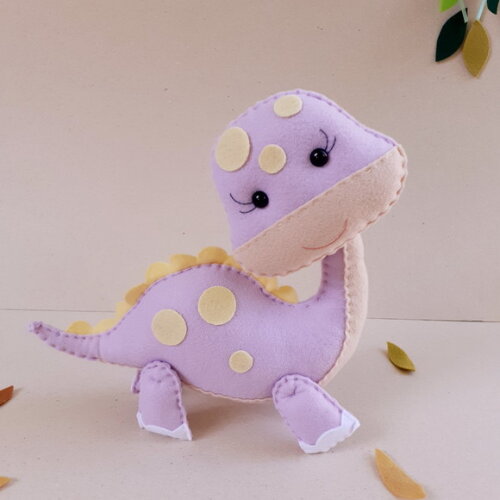 Dinossauro Baby Candy Color Lilás