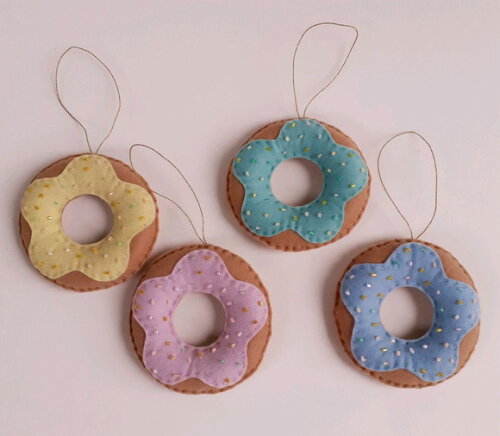 Donuts de Feltro 04 Peças