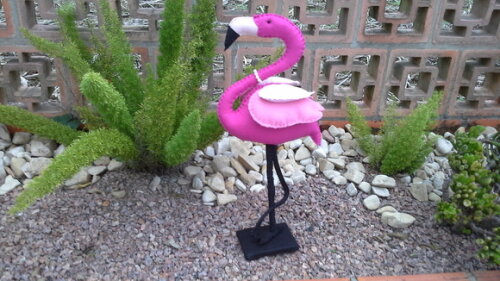 Flamingo em Feltro
