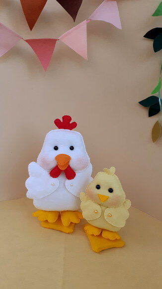 Galinha e Pintinho Candy Color