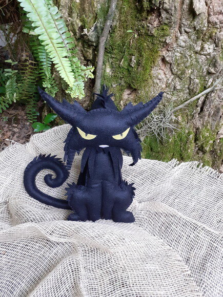Gato Preto em Feltro