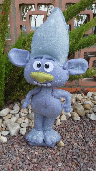 Guy Diamond em Feltro Trolls