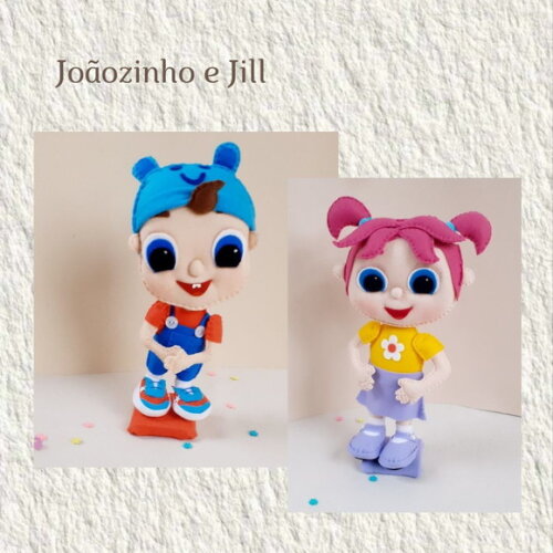 Joãozinho e Jill Little Angel de Feltro