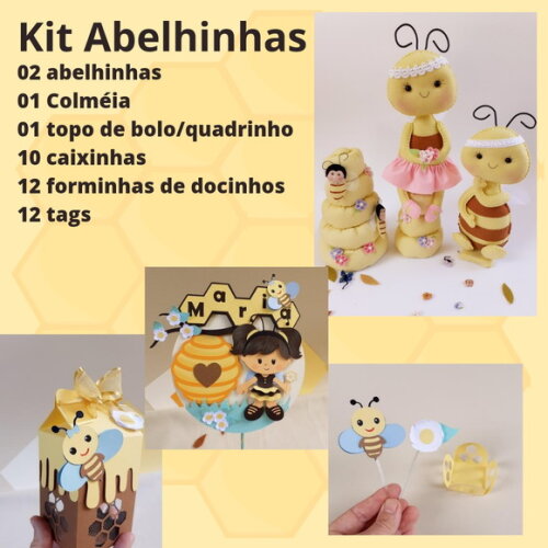 Kit Abelhinhas 38 Peças