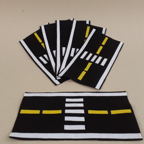 Kit Centrinhos de Mesa Pista de Trânsito 06 Peças