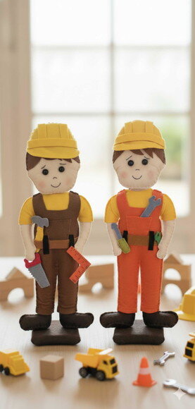 Kit Construção de Feltro 04 Peças