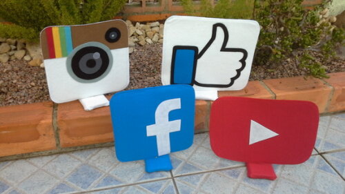 Kit Decoração Redes Sociais de Feltro