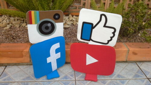 Kit Decoração Redes Sociais de Feltro