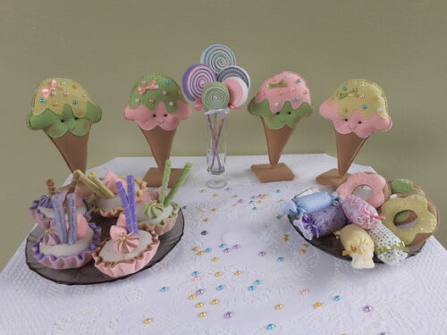 Kit Doces 22 Peças Feltro