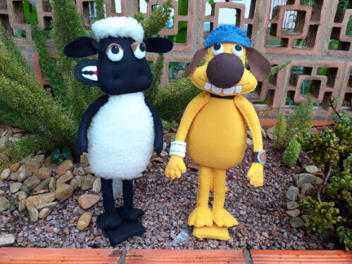 Kit Feltro e Topper Shaun e Bitzer,
