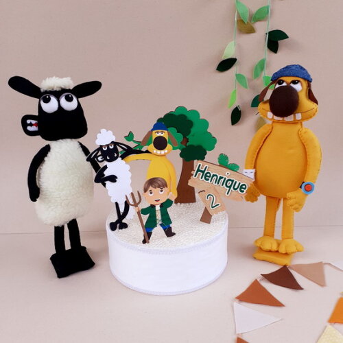 Kit Feltro e Topper Shaun e Bitzer,